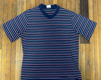 【SATIIIZ】Pierre Stripe Collar Tee SPCS723S13B_Serape_ShortSleeve