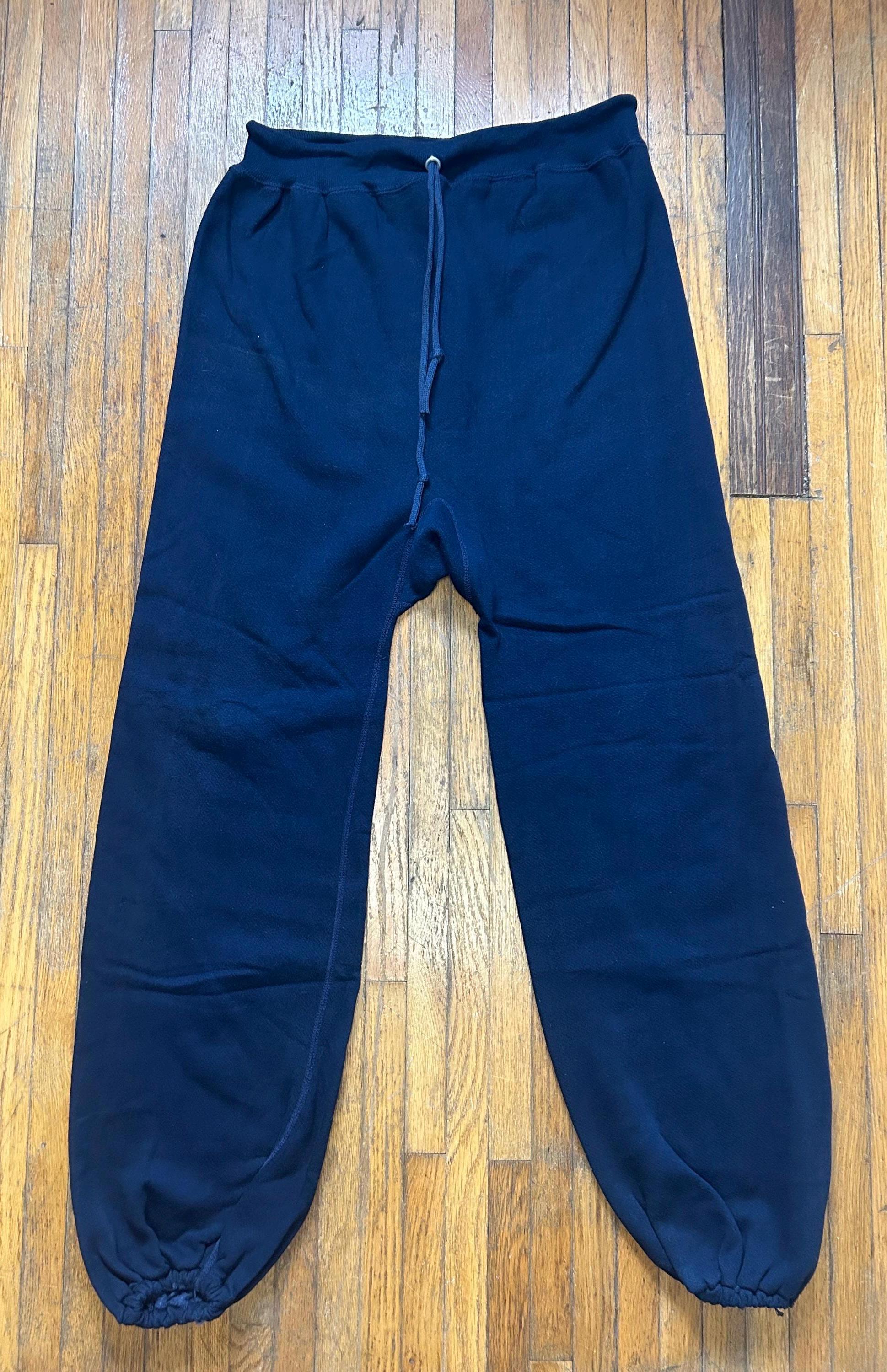Vintage 1950s Hanes Wind Shield Sweatpants Size XL Mens Navy Vintage 1950s Hanes Wind Shield Sweatpants Size XL Mens Navy