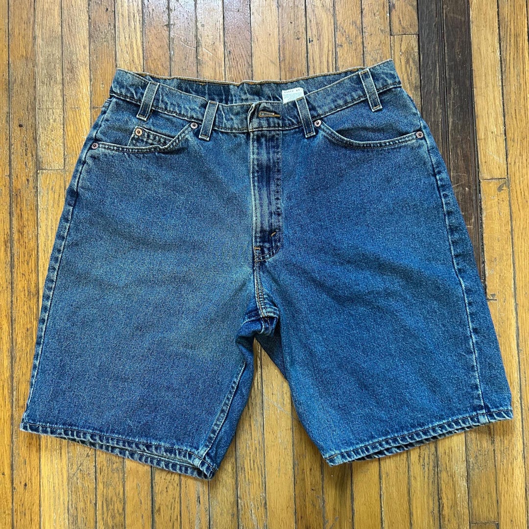 90'S Levi's 560 denim shorts, half pants, made in USA, men's size 34, vintage /eaa382846