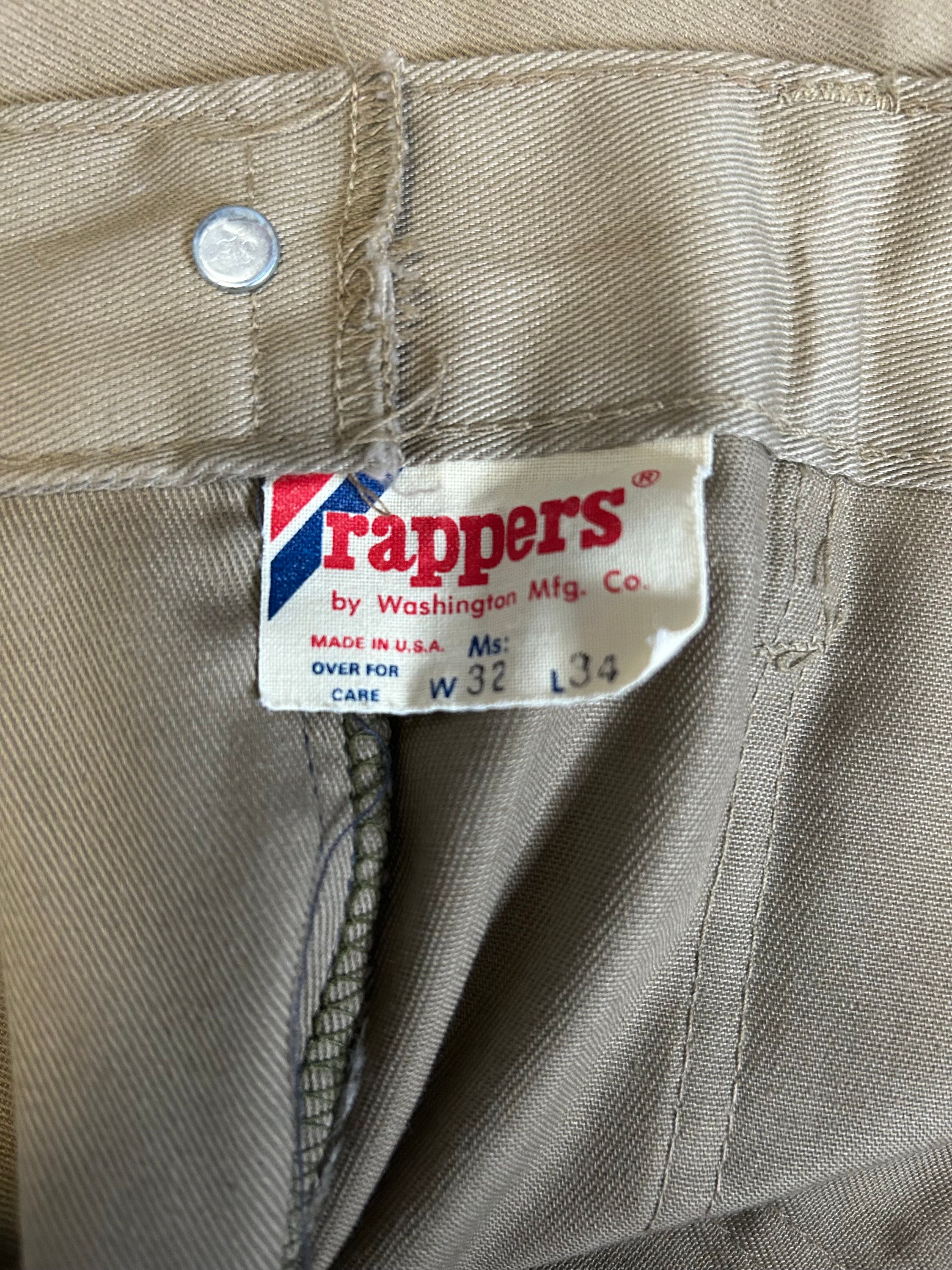 Vintage 1970s Rappers by Washington Mfg. Co Cargo Pants