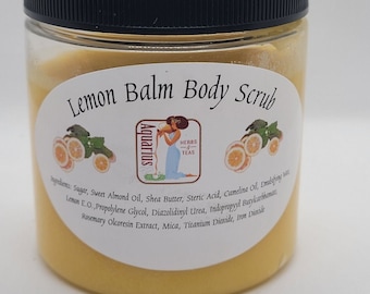 Lemon Balm Sugar Body Scrub