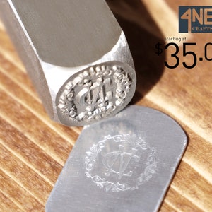 Sellos de metal personalizados, sellos de logotipo personalizados, sellos de joyería de logotipo