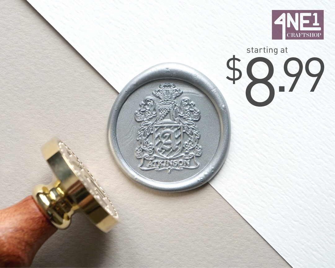 Customized Wax Seal Stamp / Family Crest Design008 - Etsy