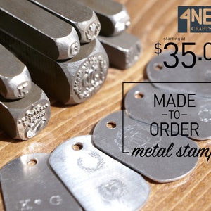 Customized Metal Stamps, Custom Logo Stamps, Logo jewelry stamps