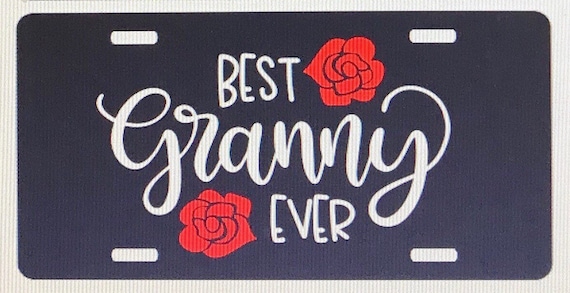 Personalized Lady Bug License Plate Gigi Car Tag Custom Name Grandma Car Tag New
