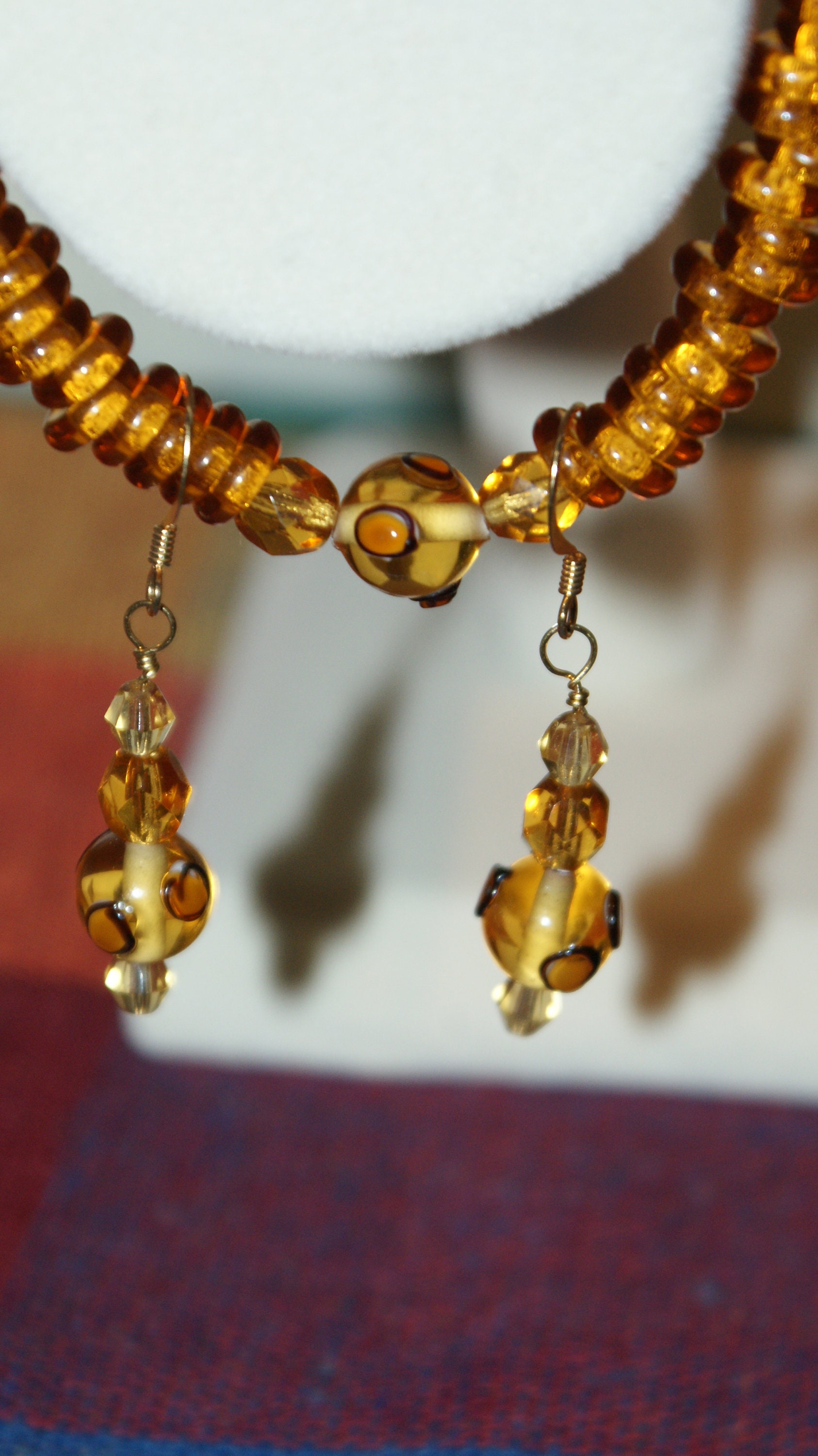 Sunset Gold Jewellery Set Yellow & Gold Earrings and - Etsy