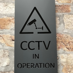 Contemporary &quot;cctv in operation &quot; sign