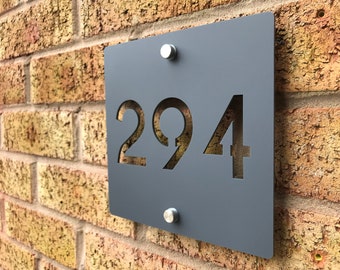 Contemporary House Number