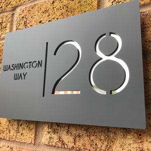 Modern Contemporary House Sign