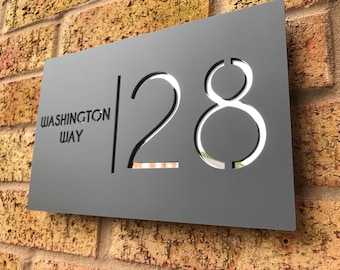 Modern Contemporary House Sign