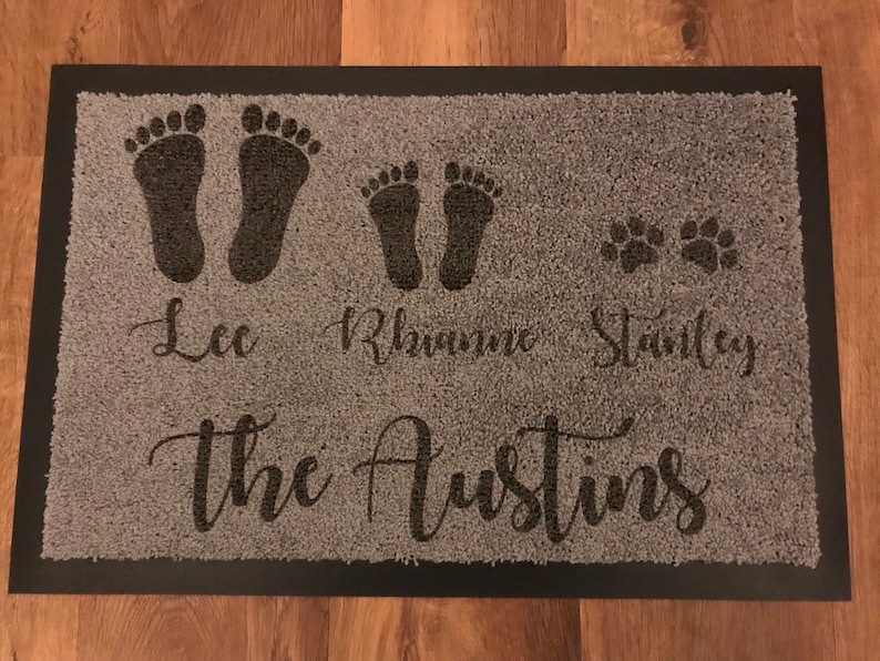 Personalised Door Mat Etsy