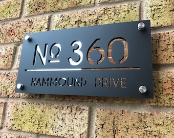 Contemporary House Sign