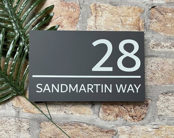 Contemporary House Sign