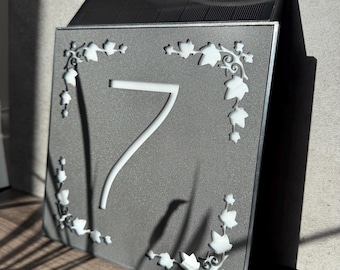 Square Solar House Sign 2