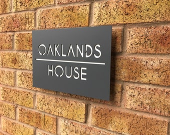 Contemporary House Plaque