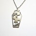EENSYWEENSY Horror Ghost Mask Necklace - Stainless Steel Pendant, Halloween Gothic Jewelry Gift - View #6