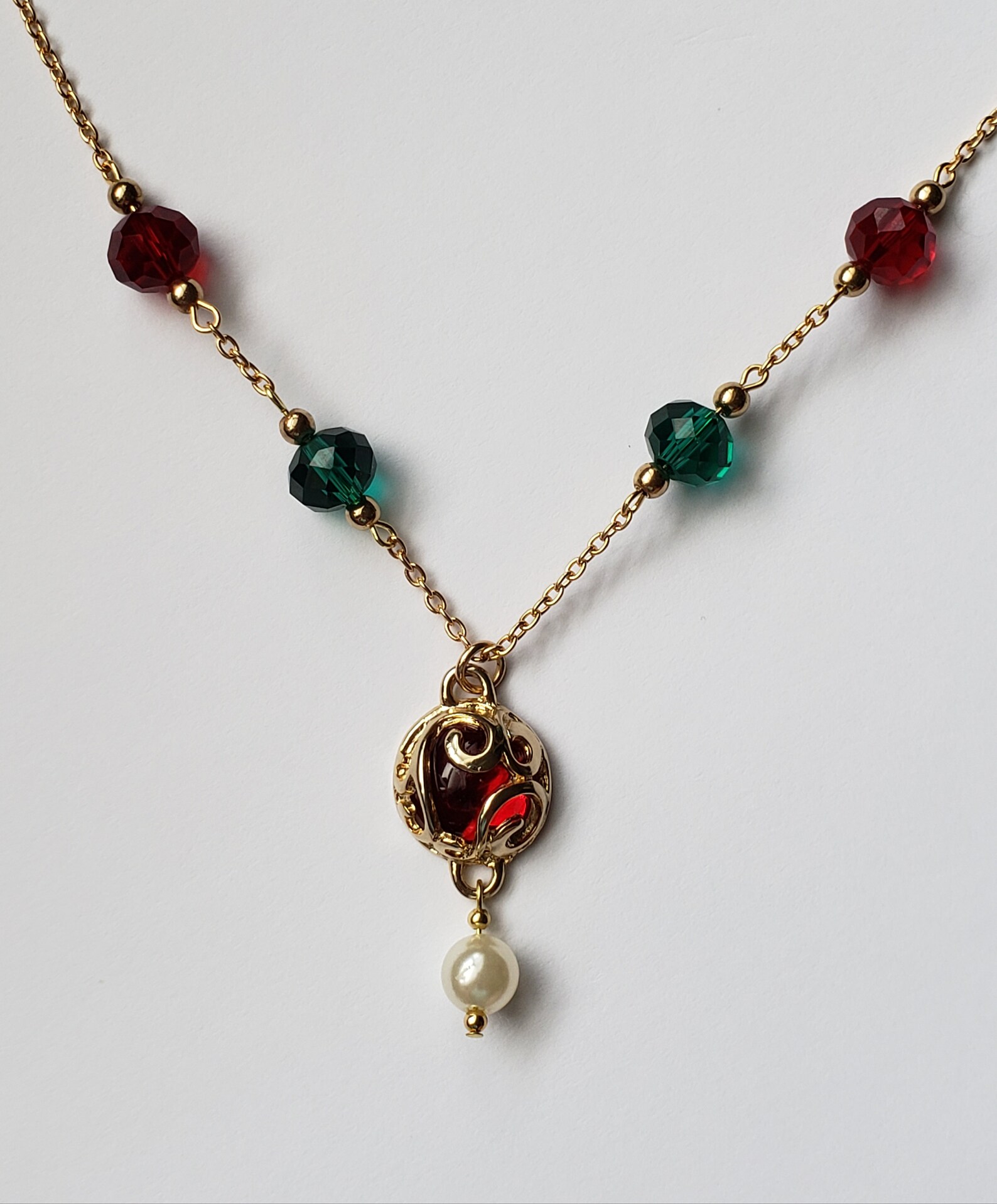 Christmas Necklace Holiday Necklace Fun Holiday Festive Etsy