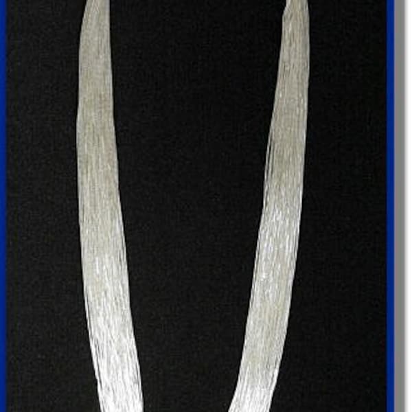 Liquid Silver Necklace 20 Strands 20"