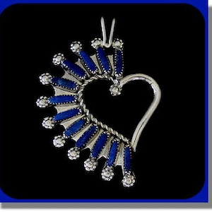 Needle Point Heart Pendant