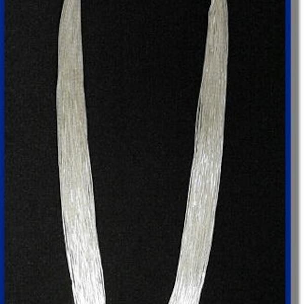 Liquid Silver Necklace 50 Strands 18"