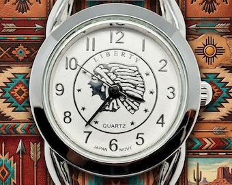 Women's Indian Chief Dial Watch Face