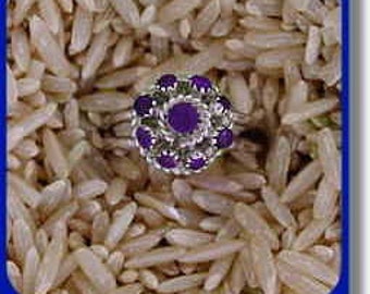 Pierścień Zuni Domed Sugilite