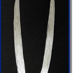 Liquid Silver Necklace 20 Strands 18"