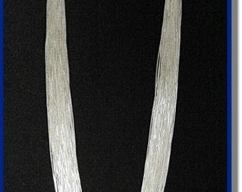 Liquid Silver Necklace 30 Strands 18"