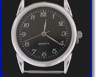 Men&#39;s Black Dial Watch Face