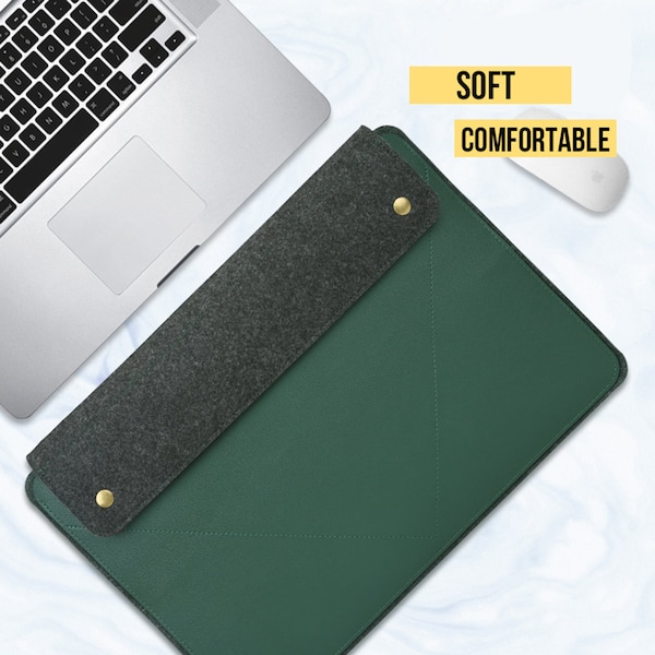 13/14/15 inch laptop case PU Leather sleeve compatible with MacBook Lenovo Dell Toshiba Hp ASUS Acer Chromebook Surface Pro,Ship from US