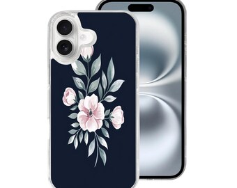 Floral iPhone 17 Case, Clear TPU, Slim Protective Cover