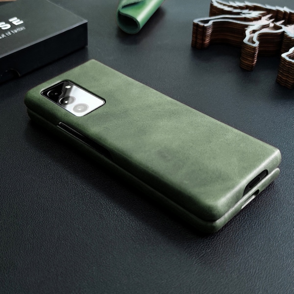 Special Offer Natural Genuine Leather Phone Case For Samsung Galaxy Z Fold 2 5G/Z Fold 3 5G/Z Fold 4 5G,For Samsung Z FLIP 3 5G,FREE Custom