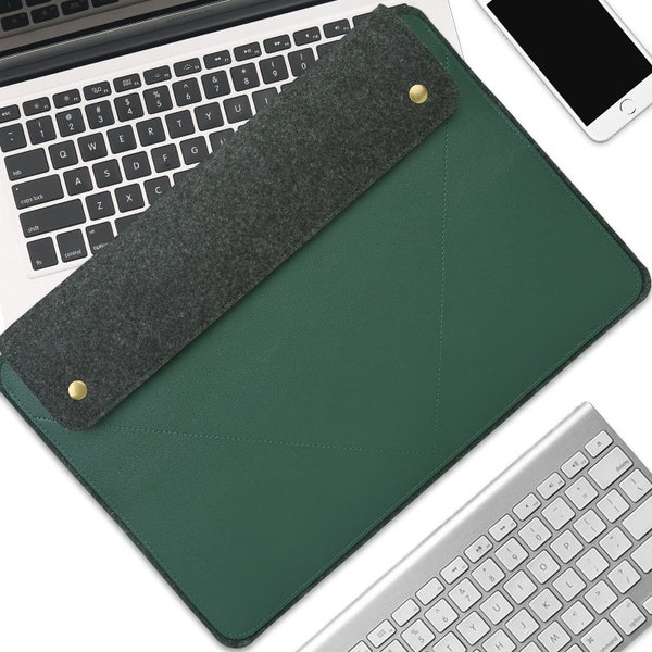 13/14/15 inch laptop case PU Leather sleeve compatible with MacBook Lenovo Dell Toshiba HP ASUS Acer Chromebook Surface Pro,Free Custom