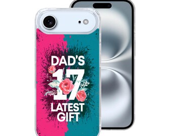 Personalized Dad's Gift iPhone 17 Case, Clear Protective TPU