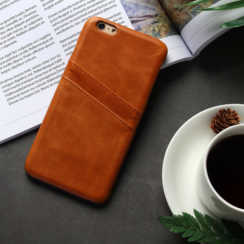 Special Offer Genuine Leather Phone Case Card Holder Wallet Etsy