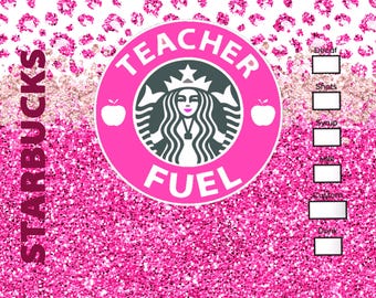 Sublimation Starbucks Teacher Tumbler