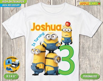 minion birthday shirt etsy