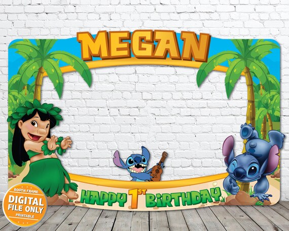 Lilo And Stitch Photo Booth Frame Digital File Etsy