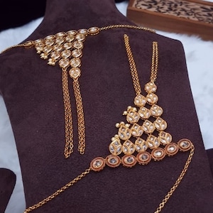 Polki Haathphool/Statement Reverse AD stone hand accessory /ulta Polki hand harness/hath phool/