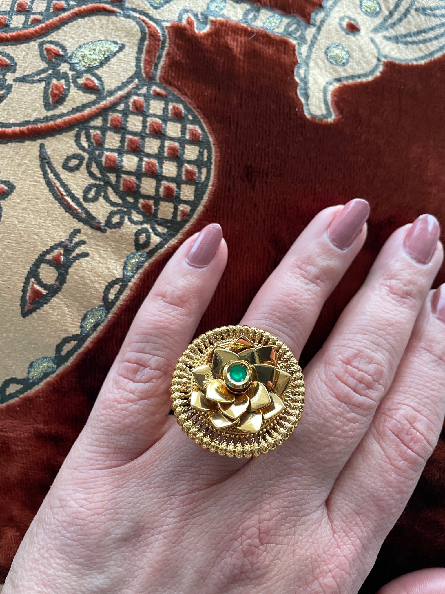 Antique 18k yellow gold star set diamond ring – Victorious