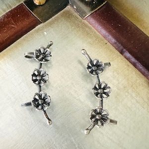 Oxidized earrings cuff/boho earcuff/bugadi/boho jewelry/gypsy jewelry