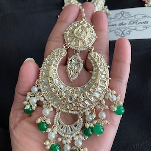 Oversized maangtikka/big size Kundan tikka/Punjabi tikka/Pakistani tikka