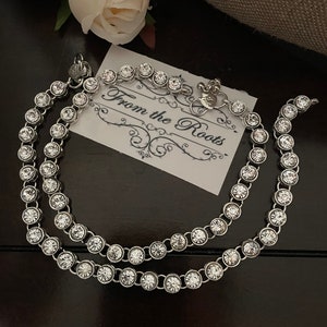 Silver anklets/white Stones anklets/payal/pajeb/anklel jewelry/Indian payal/one size bridal anklets