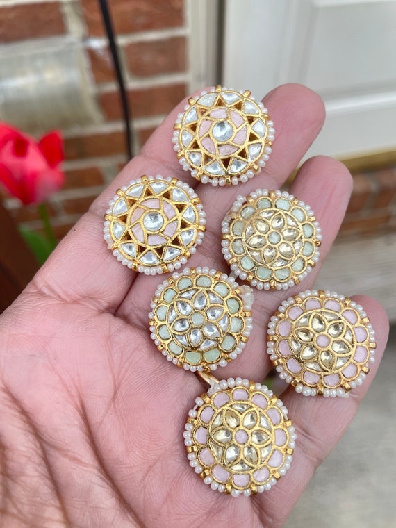 Kundan tops design discount