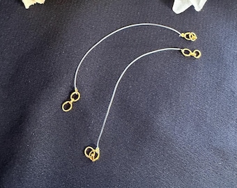 Clear sahare/silicon earrings support/flexible   Earrings support/silicon sahare
