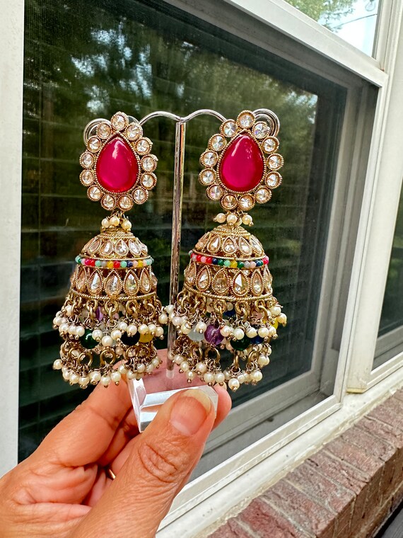 Polki jhumkas best sale