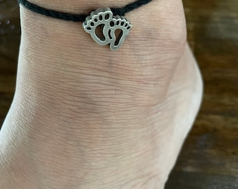 Black thread anklet for babies discount