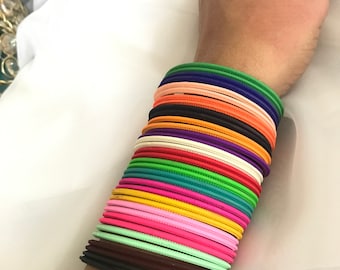 Vibrant Multicolor metal a set of 3 dozen bangles in size 2.4/2.6/2.8/2.10