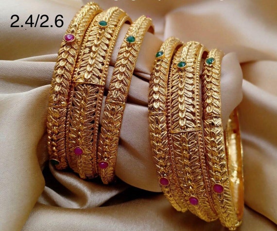 Buy Premium Quality Latest Screw Type Gold Kada Bangles for Ladies