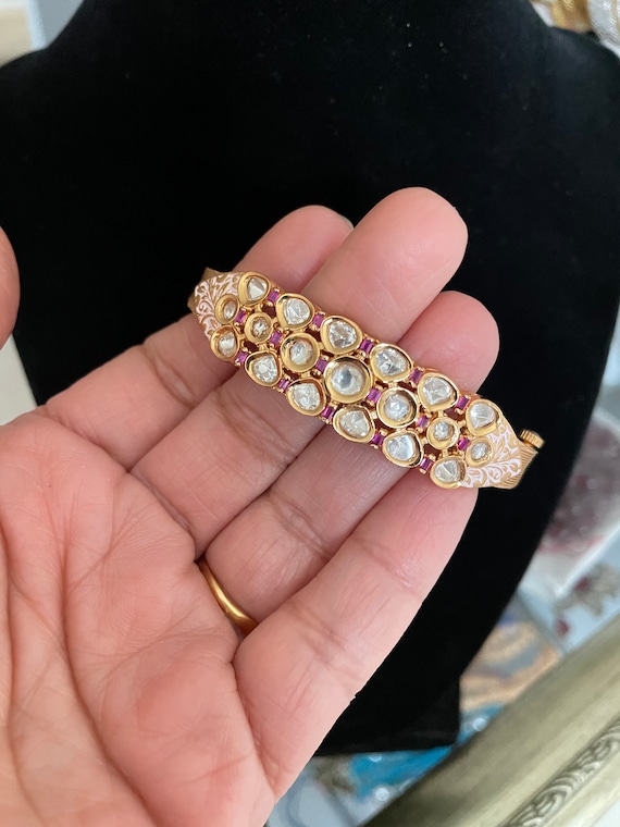 Bridal Bracelets | Kundan Gold Bangles For Women – Curio Cottage